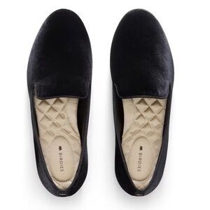 Birdies The Starling Black Velvet Loafers
